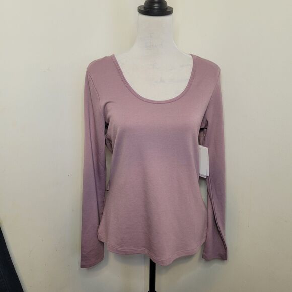 Marika Women’s Elderberry Open Back Wrap Long Sleeve Yoga Top small - Picture 2 of 9